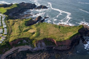 Aerial view of Eyemouth Fort