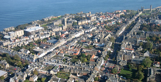 Aerial view of St Andrews