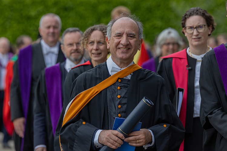 Armando Iannucci at graduation