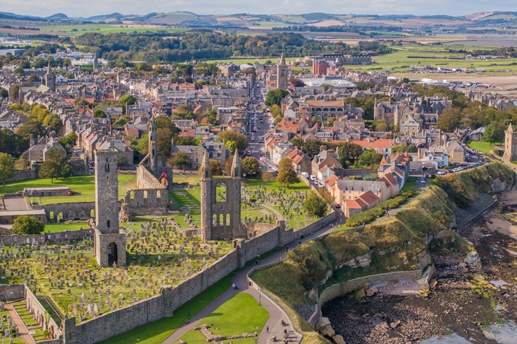 Drone shot St Andrews
