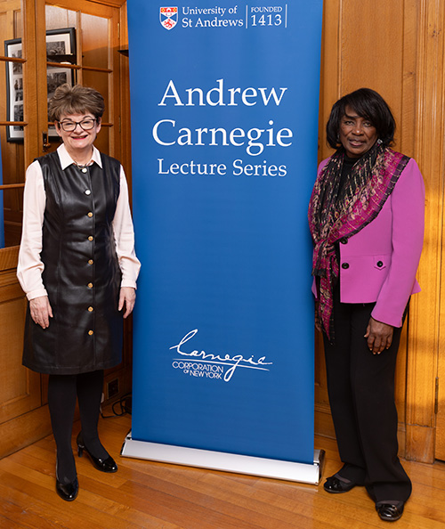 Dr Renée Powell and Professor Dame Sally Mapstone