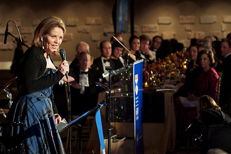 Renée Fleming performing at the St Andrews New York Gala Benefit in 2014