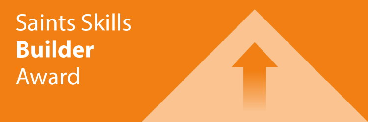 Arrow on orange background