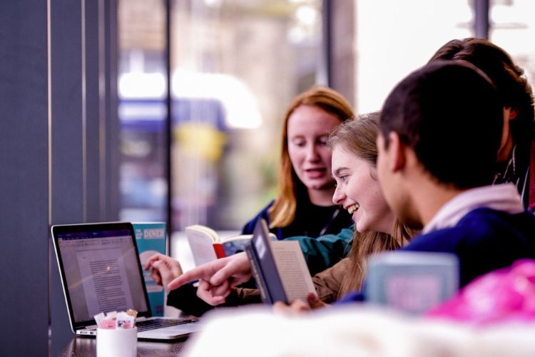 St Andrews students, Rectors cafe, University of St Andrews