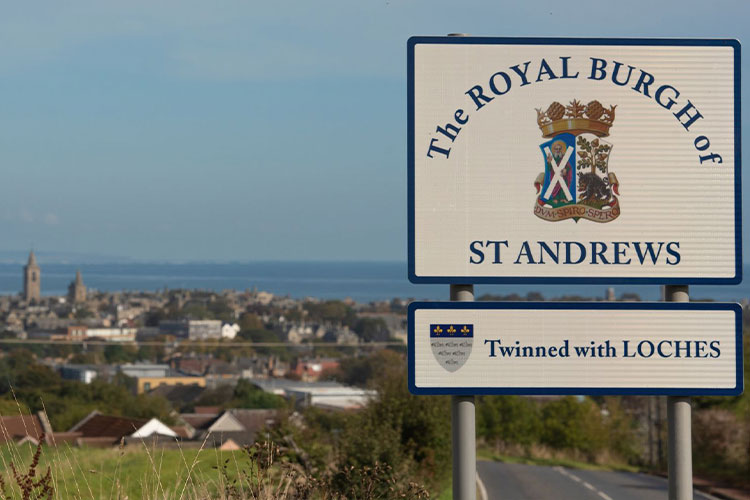 St Andrews Town Sign