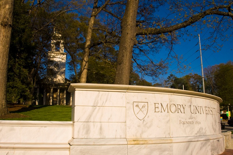 Front entrance to Emory University building