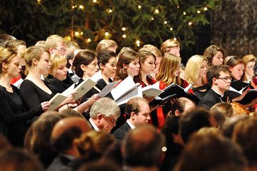 The Alumni Christmas carol concert choir
