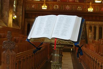Bible in the chapel