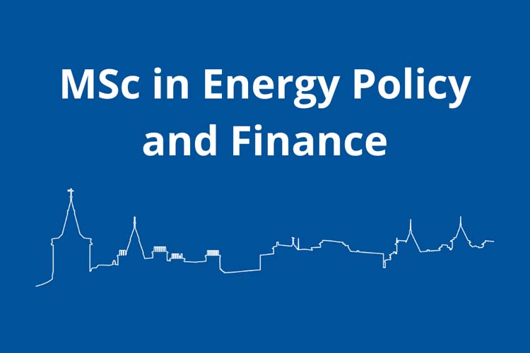 Our MSc in Energy Policy and Finance is open for applications!