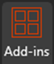Add-ins button