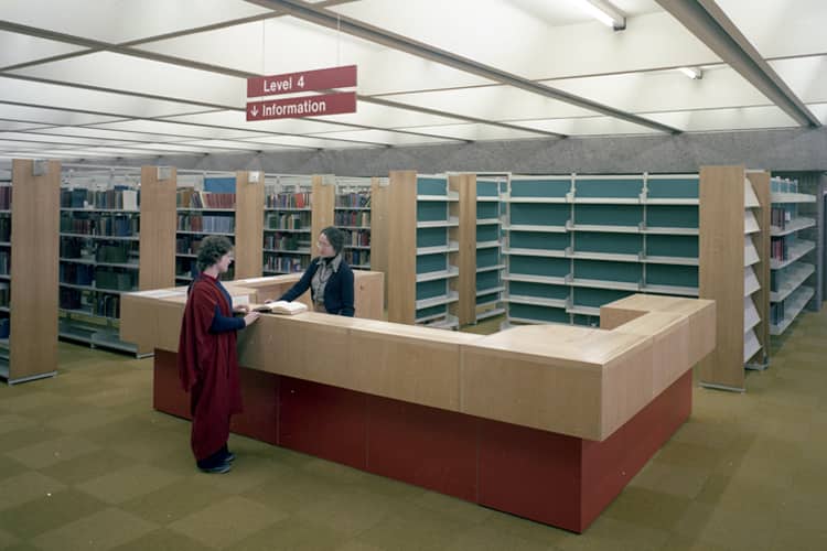 The University Library taken by Peter Adamson 1970s