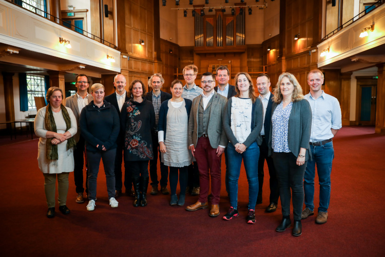 Group photo of staff from the Music Centre