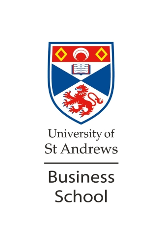 The University of St Andrews Business School vertical logo