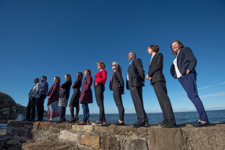 Professor Ruth Woodfield with her team at the University of St Andrews
