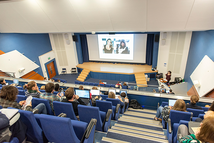 A film showing in the Buchanan Theatre