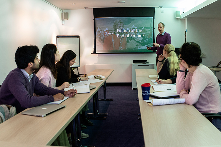 MLitt students in class