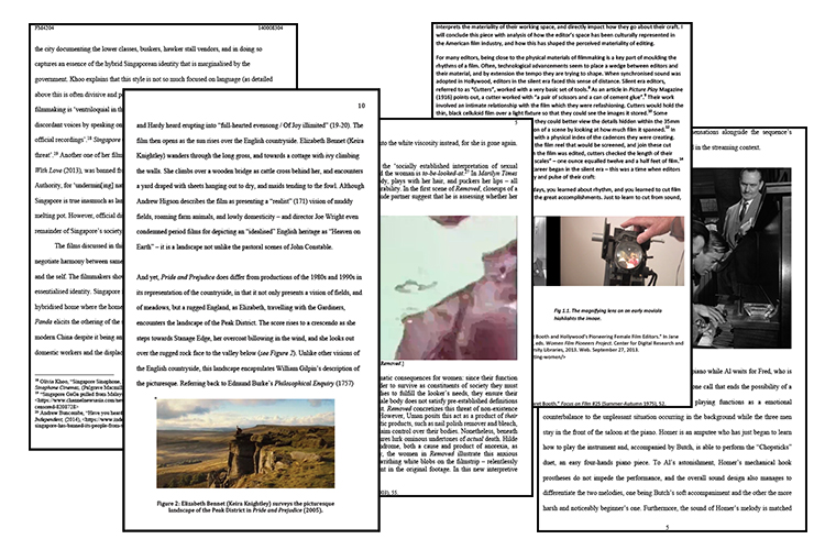 A selection of student essays