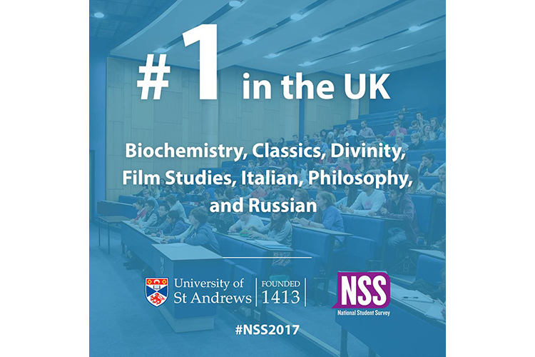 St Andrews Film Studies number one in the UK for student satisfaction