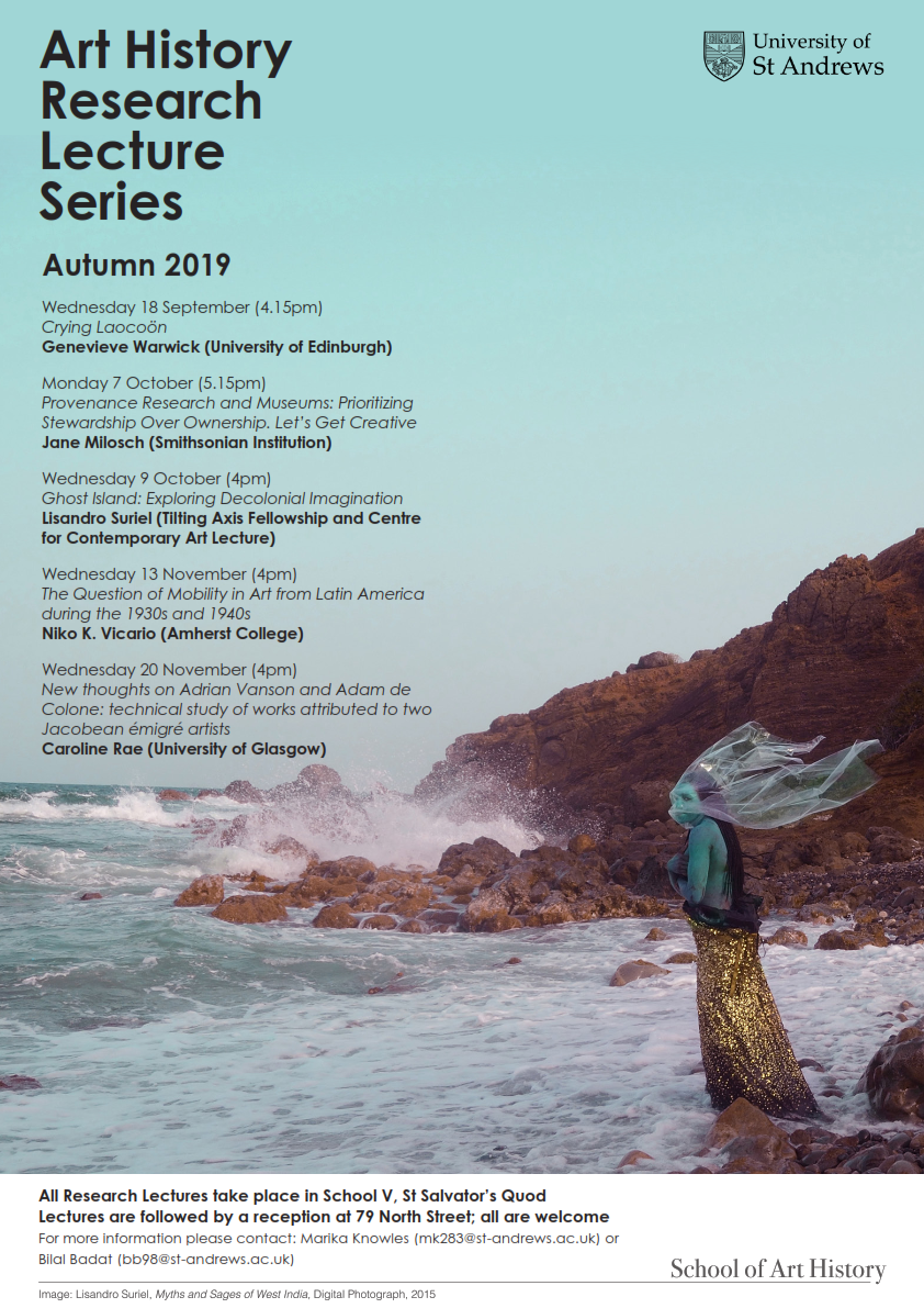 Have a look at the School of Art History's Research lecture series