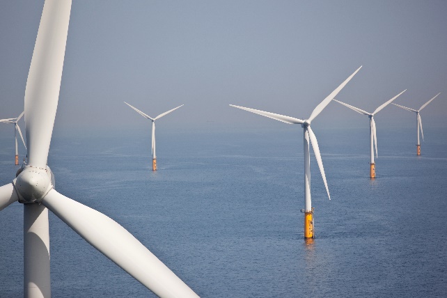 A number of offshore wind turbines