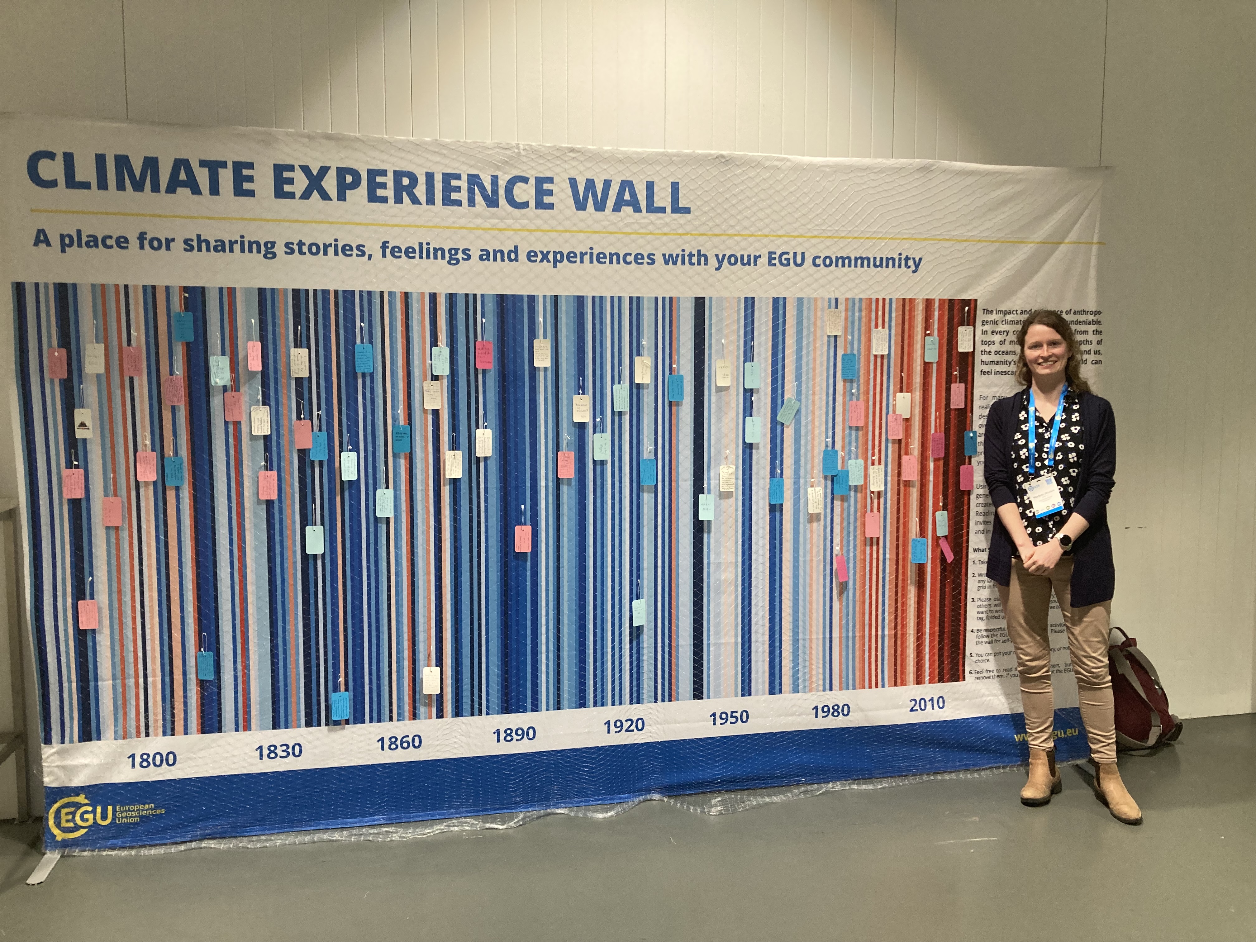 Final-year PhD student Maddie Shankle enjoyed her first experience co-convening a session at the EGU24 meeting.