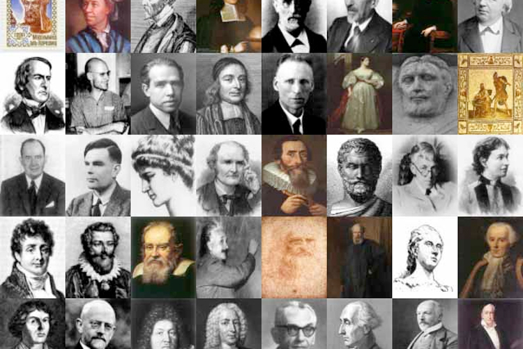 multiple images of mathematicians