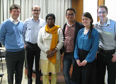 Graduate student Rachael in India.