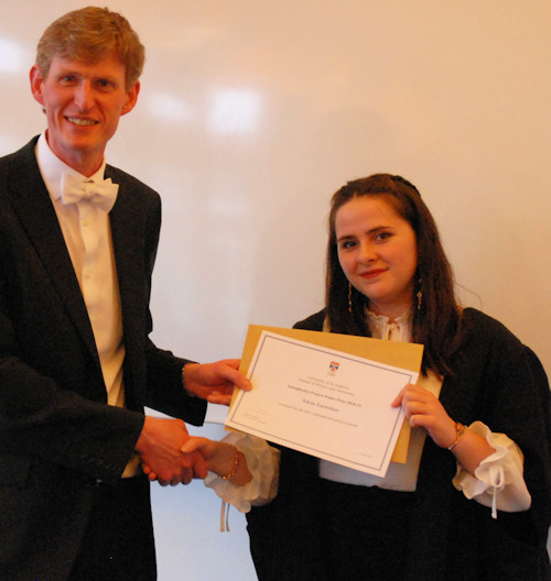 Winner of the best poster for astrophysics.