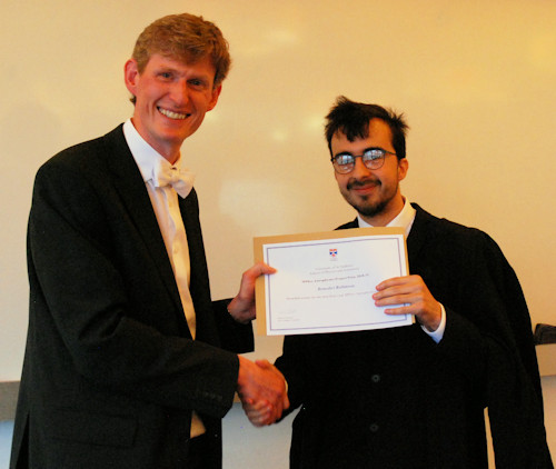 Joint winner of the Astrophysics MPhys project prize.