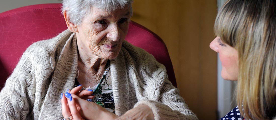 Alzheimers patient and researcher