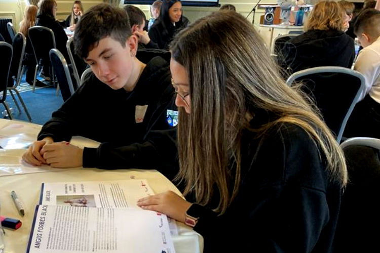 First Chances Fife students from third year of secondary school reading a book
