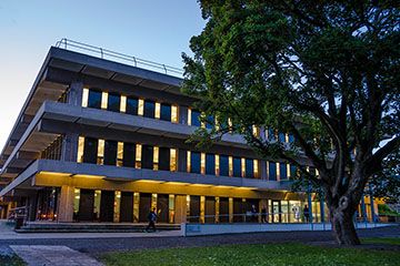 St Andrews library at dusk