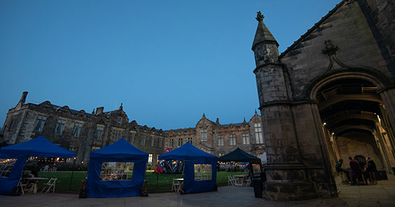 tents in the quad