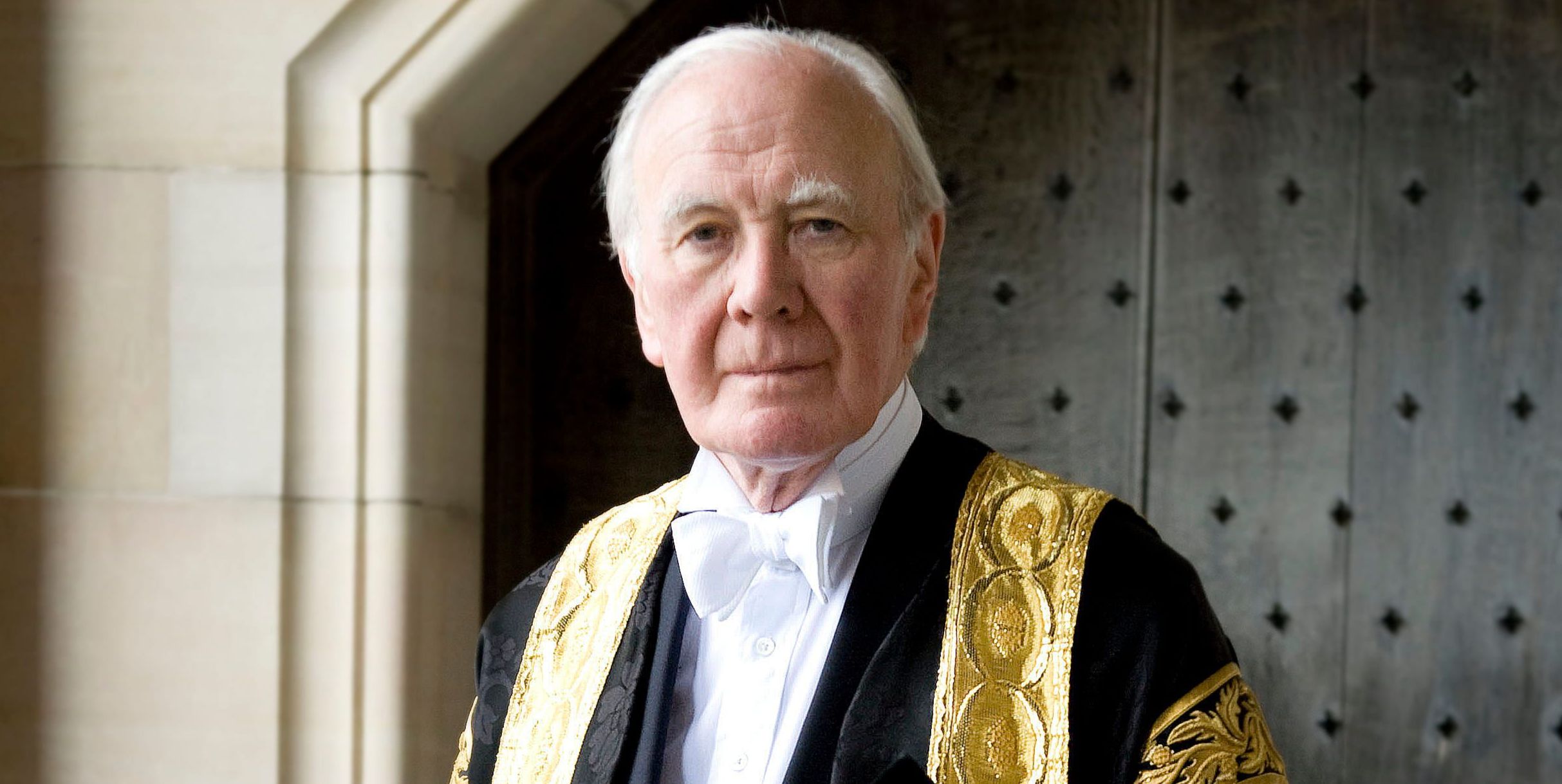 Portrait of the late Chancellor, Lord Menzies Campbell in his university gown