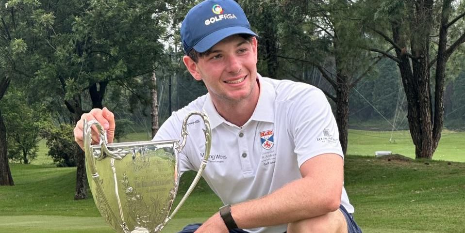 Judd Sundelson poses with his trophy for the South African Amateur Champion at Pretoria Country Club. Judd Sundelson poses with his trophy for the South African Amateur Champion at Pretoria Country Club.