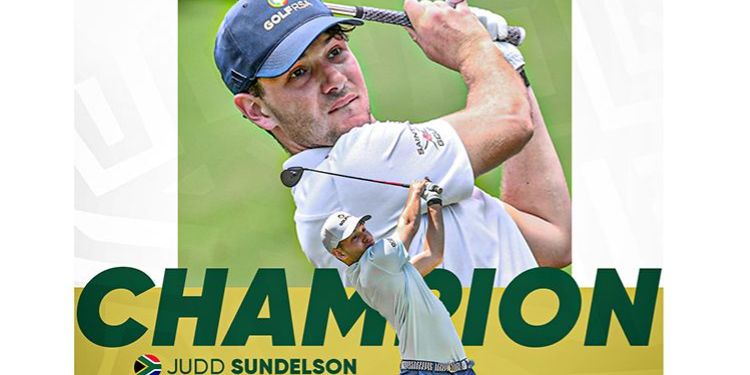 Image of Judd Sundelson mid swing, graphic behind him reads 'champion' Image of Judd Sundelson mid swing, graphic behind him reads 'champion'