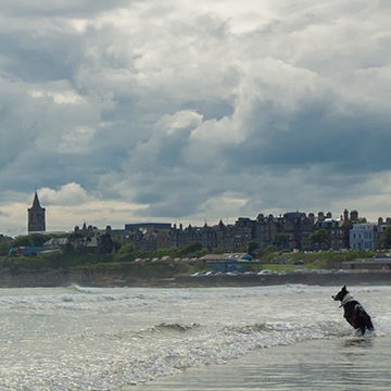 st andrews on a cloudy day