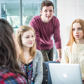 st andrews student working together