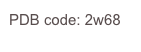 PDB code: 2w68