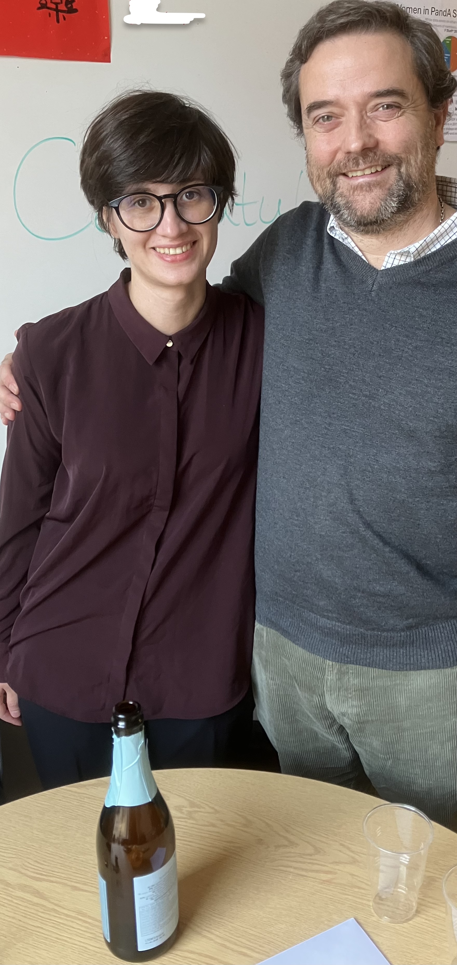 Elena with Juan Varela.