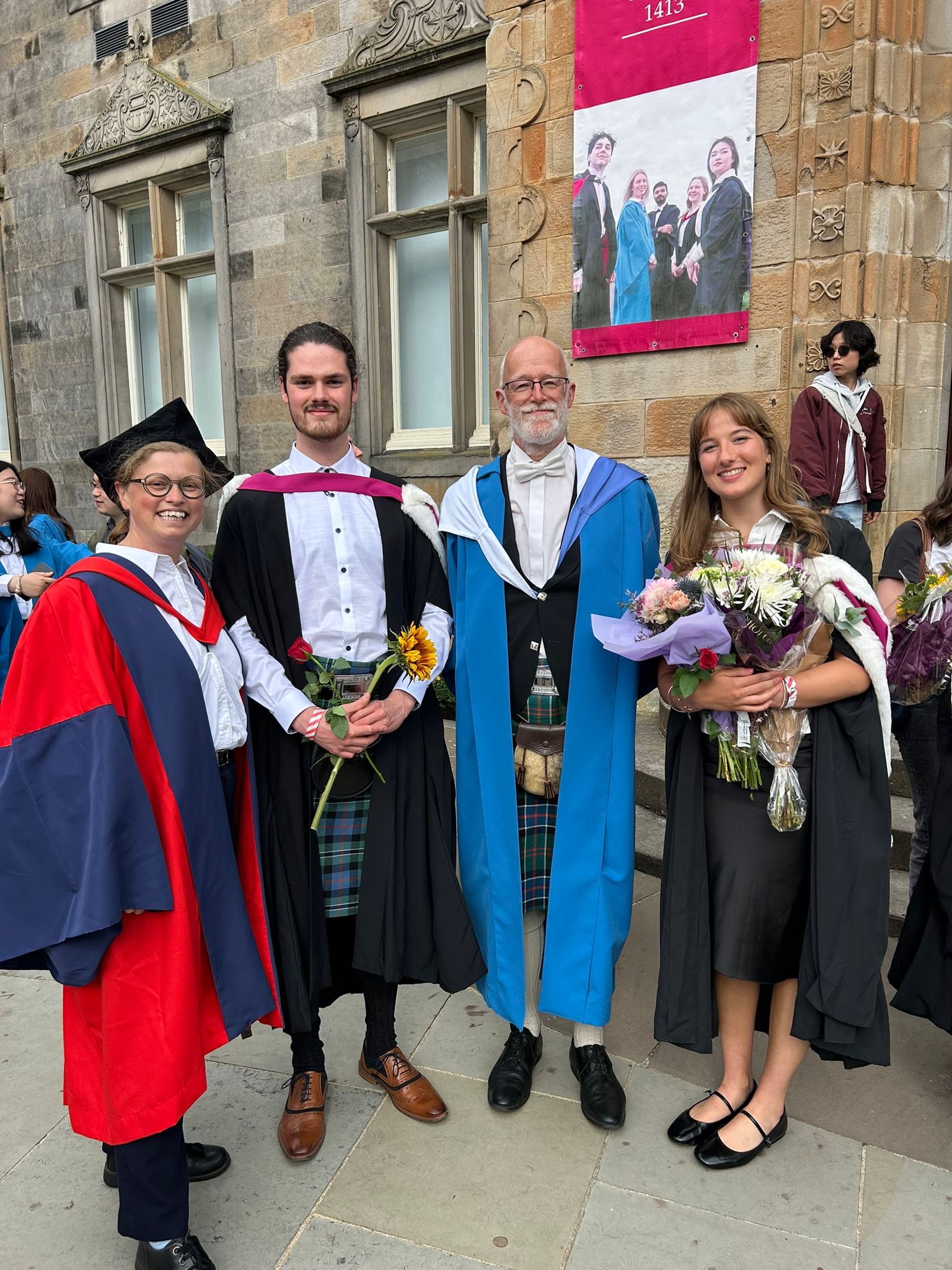 Janet, Callum, Bruce Sinclair, Rowan.
