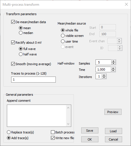Multi-process transform