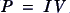 equation